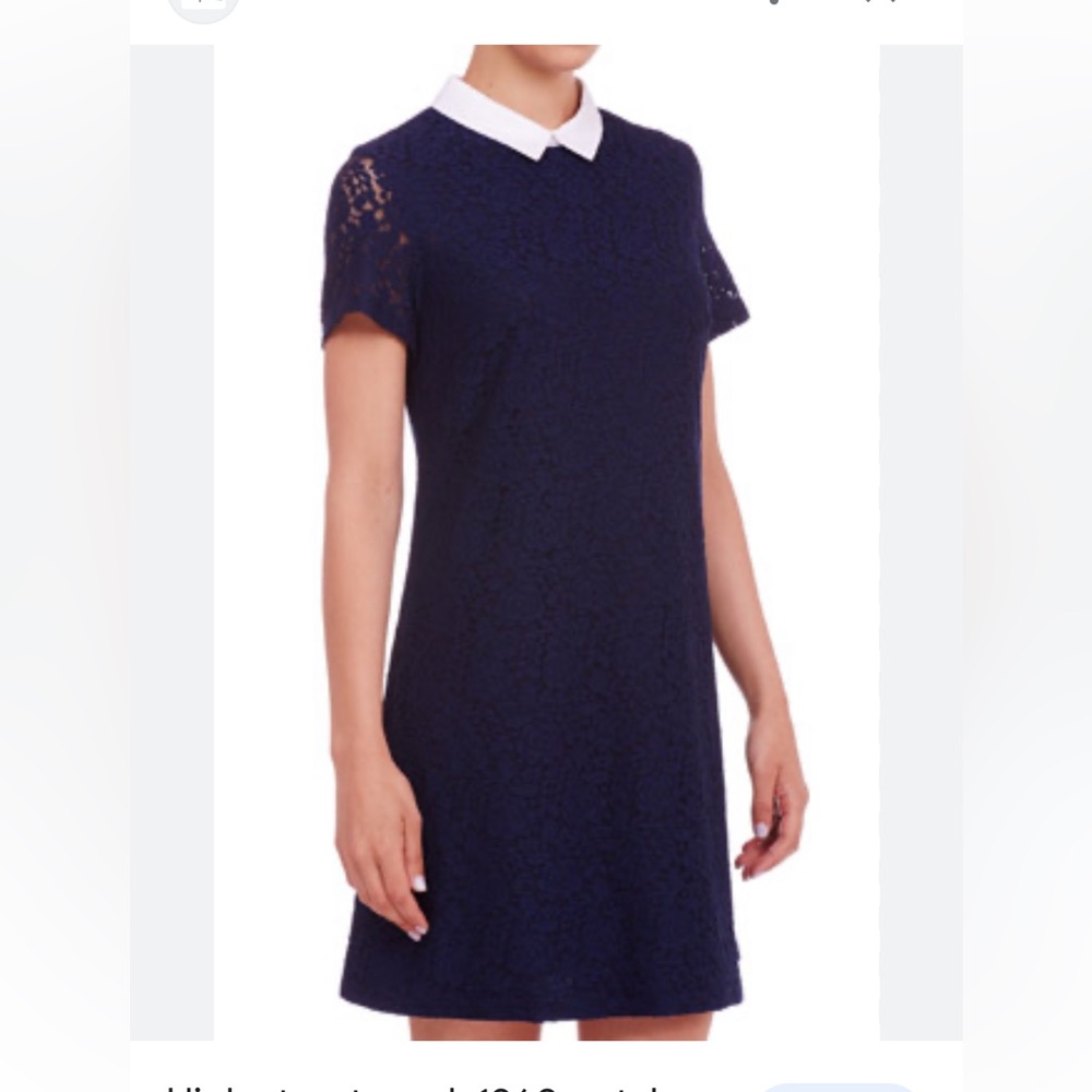NEW Michael Kors Navy Lace Shift Dress Size 8